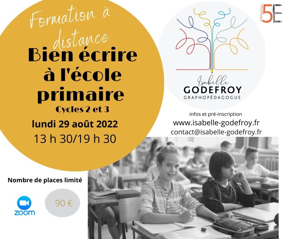 Formation Bien écrire à l'école primaire