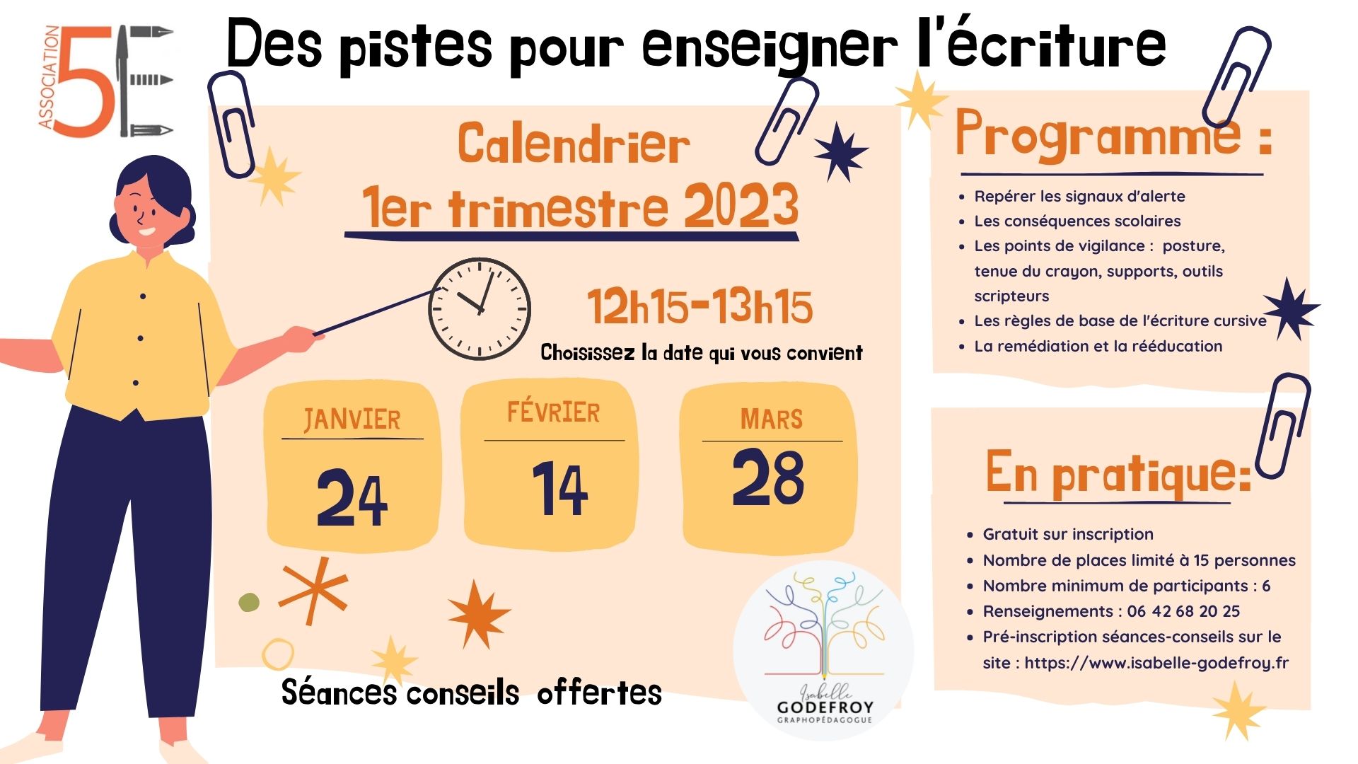 calendrier 1er trimestre 2023